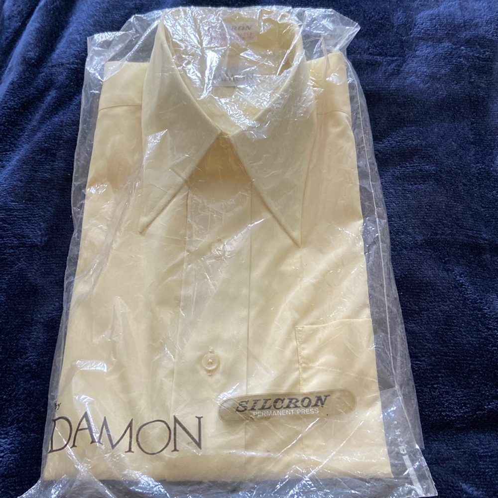 Vintage men’s dress shirt Silcron by Damon, NWT,